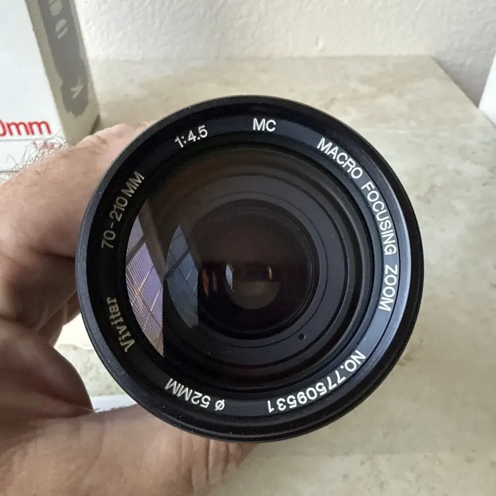 Vivitar Zoom 70-210mm Macro Lens f4:5 1:4x Pentax P/K, M 0217055 VINTAGE